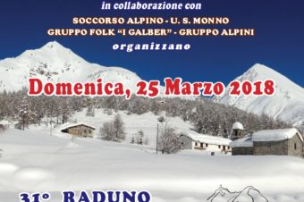 RINVIO 31^ RADUNO SCI-ALPINISTICO DEL MORTIROLO A DOMENICA 25.03.2018